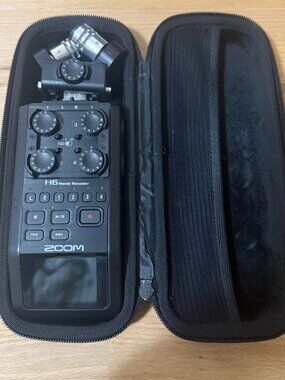 Zoom H6 All Black 6-Track Portable Recorder w/ Stereo Microphones